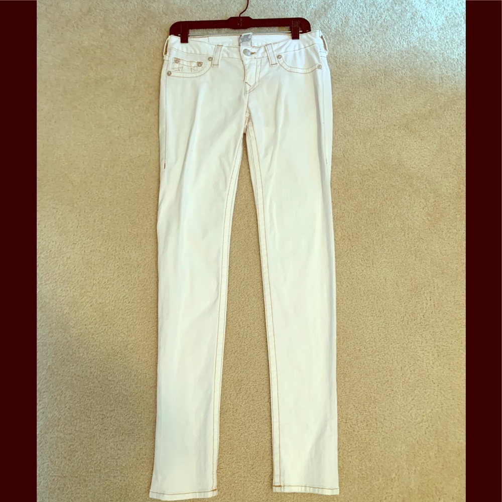 True Religion women’s white skinny jeans sz 29